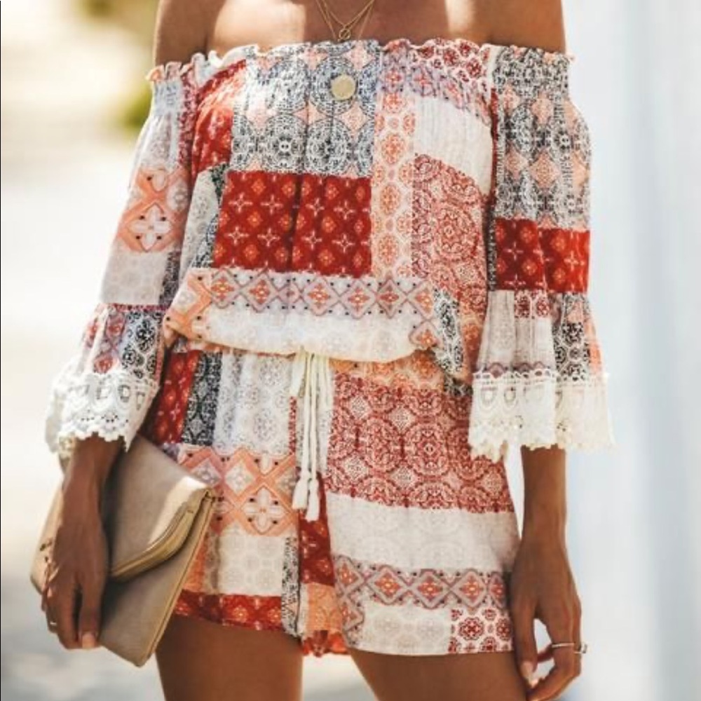 Off the shoulder romper